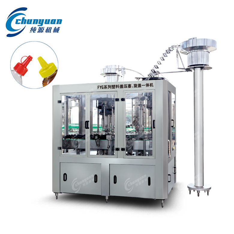 FYG系列塑料盖压塞旋盖一体机